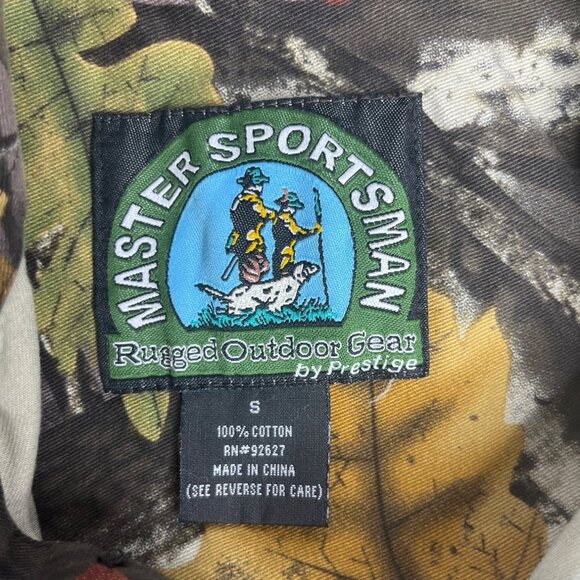 Master Sportsman Button Front Camo Hunting Shirt Boys Small My First Rifle - Picture 8 of 9